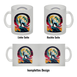 Wolf Vollmond Kaffeebecher