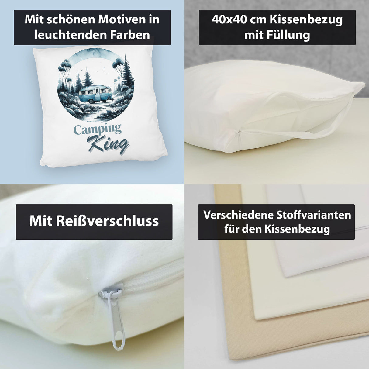 Camping King Wohnwagen Kissen