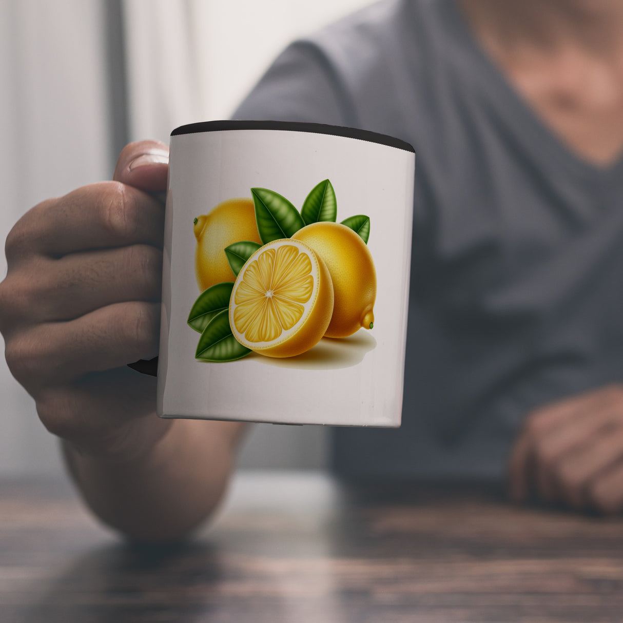 Zitronen Kaffeebecher