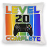 20. Geburtstag Gamer Kissen mit Spruch Level 20 complete