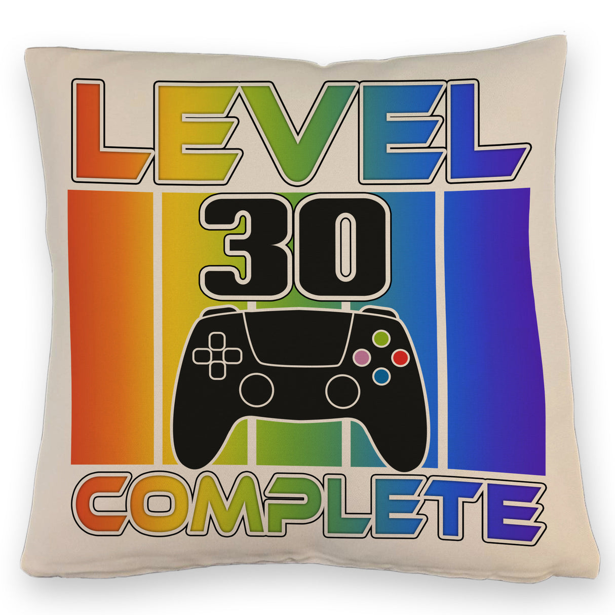 30. Geburtstag Gamer Kissen mit Spruch Level 30 complete
