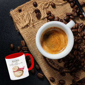 Küken Kaffeebecher mit Spruch Alltagsheldin