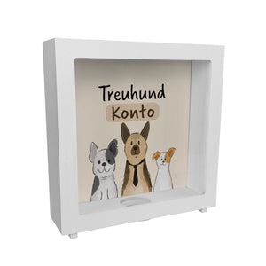 Hunde Spardose mit Spruch Treuhundkonto