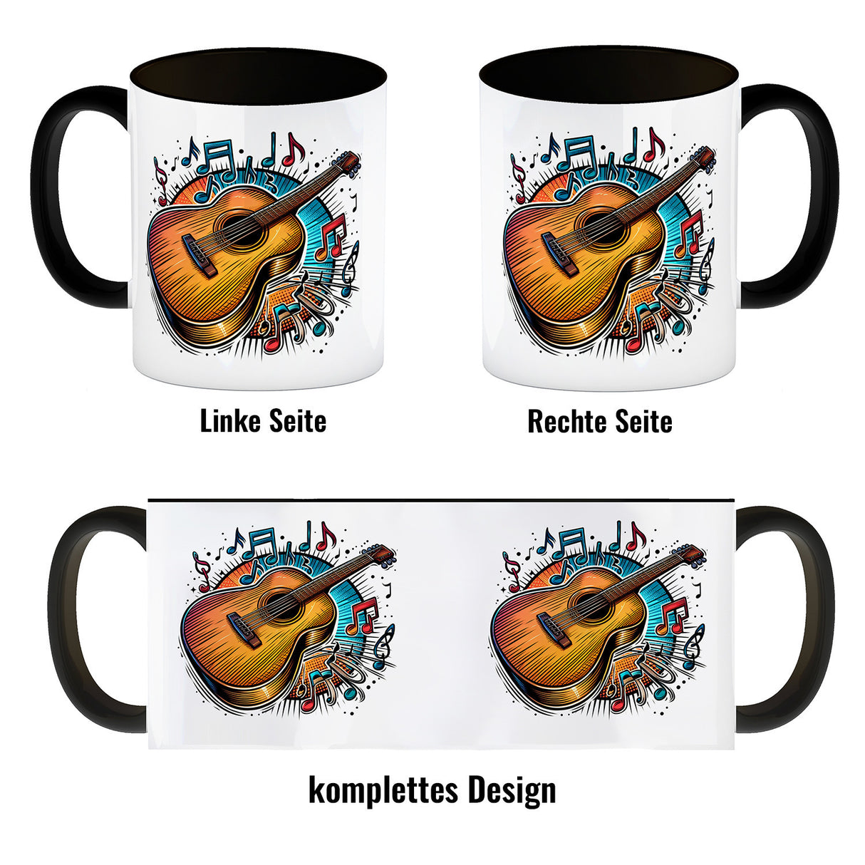 Akustikgitarre Kaffeebecher