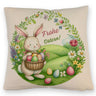 Osterhase Kissen mit Spruch Frohe Ostern
