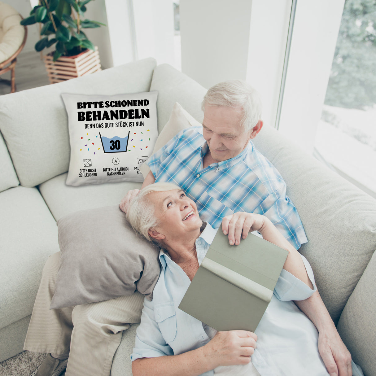 Bitte schonend behandeln - 30. Geburtstag Kissen