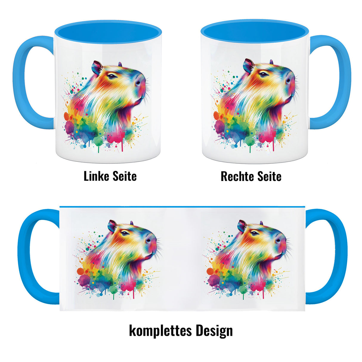 Capybara Aquarell Kaffeebecher