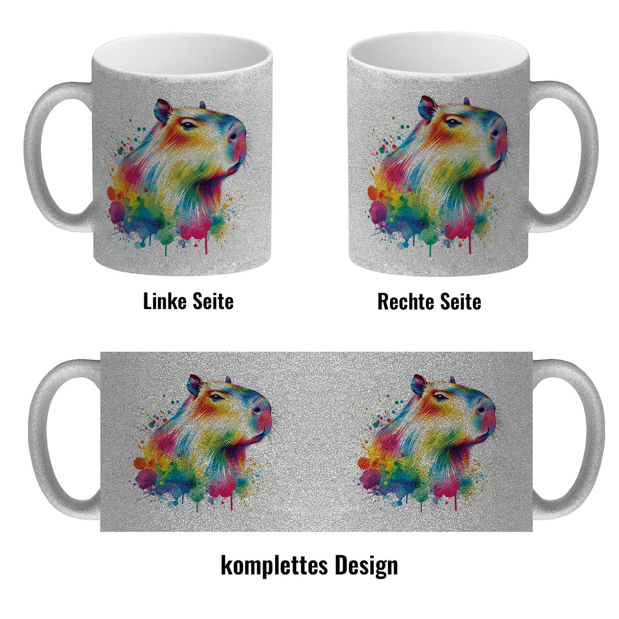 Capybara Aquarell Kaffeebecher