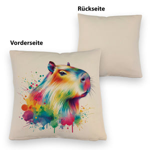Capybara Aquarell Kissen