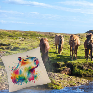 Capybara Aquarell Kissen