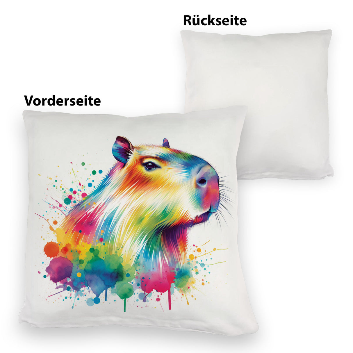 Capybara Aquarell Kissen