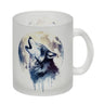 Wolf im Mondschein Kaffeebecher
