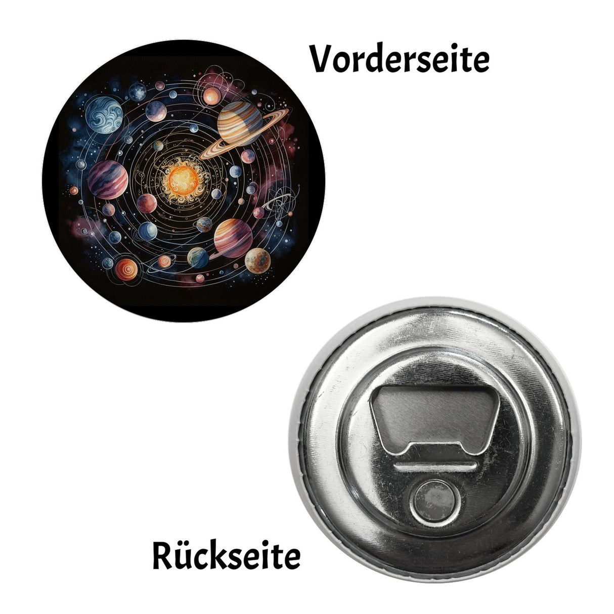 Sonnensystem Magnet rund