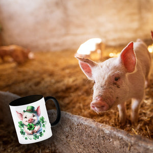 Süßes Schwein das Glück bringt Kaffeebecher
