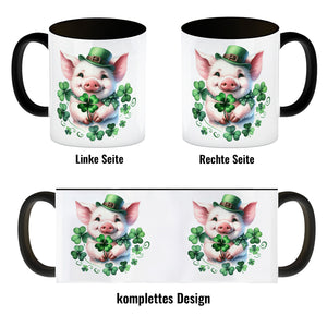 Süßes Schwein das Glück bringt Kaffeebecher