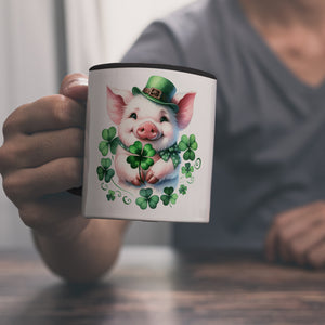 Süßes Schwein das Glück bringt Kaffeebecher