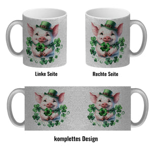 Süßes Schwein das Glück bringt Kaffeebecher