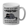 Schlaumeier-Katze Kaffeebecher mit Spruch Habe Master und immer recht