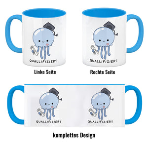 Jelly & Friends Qualle Kaffeebecher mit Spruch Quallifiziert