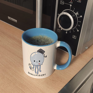 Jelly & Friends Qualle Kaffeebecher mit Spruch Quallifiziert