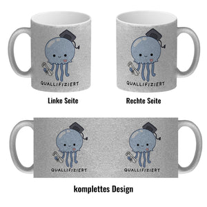 Jelly & Friends Qualle Kaffeebecher mit Spruch Quallifiziert