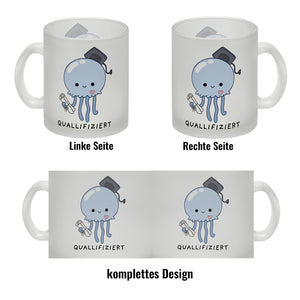 Jelly & Friends Qualle Kaffeebecher mit Spruch Quallifiziert