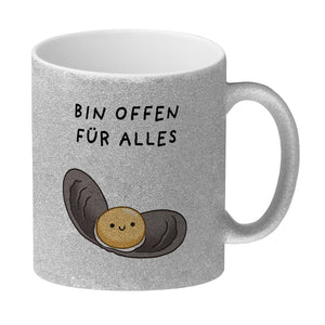 Jelly & Friends Auster Kaffeebecher mit Spruch Bin offen für alles