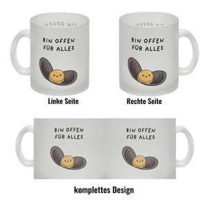 Jelly & Friends Auster Kaffeebecher mit Spruch Bin offen für alles