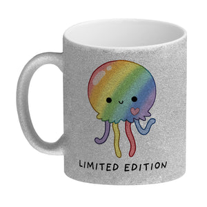 Jelly & Friends Regenbogen-Qualle Kaffeebecher mit Spruch Limited Edition