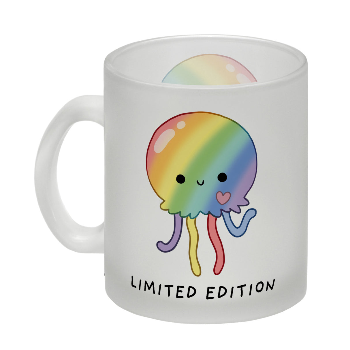Jelly & Friends Regenbogen-Qualle Kaffeebecher mit Spruch Limited Edition