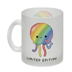 Jelly & Friends Regenbogen-Qualle Kaffeebecher mit Spruch Limited Edition
