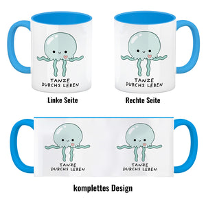 Jelly & Friends Qualle Kaffeebecher mit Spruch Tanze durchs Leben