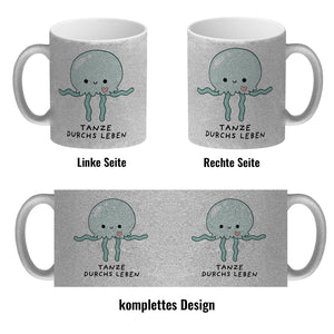 Jelly & Friends Qualle Kaffeebecher mit Spruch Tanze durchs Leben