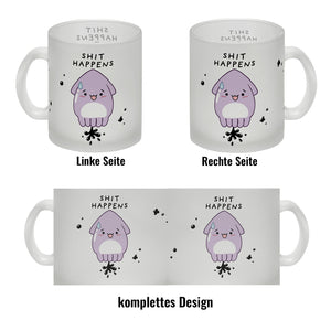 Jelly & Friends Tintenfisch Kaffeebecher mit Spruch Shit happens