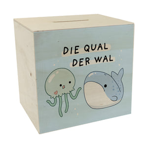 Jelly & Friends Spardose mit Spruch Die Qual der Wal