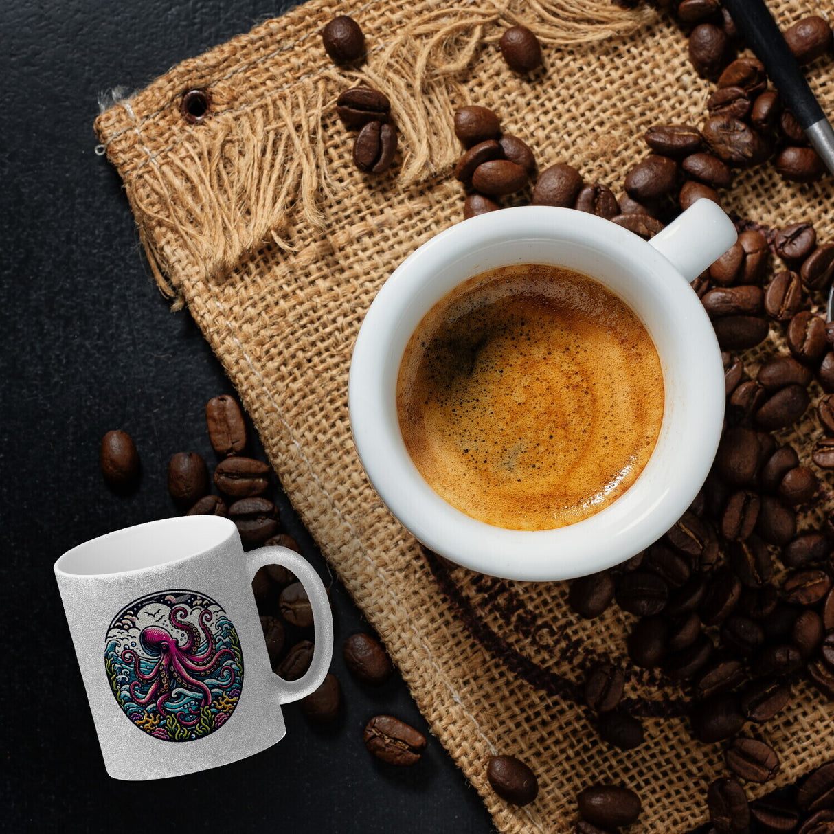 Oktopus Kaffeebecher