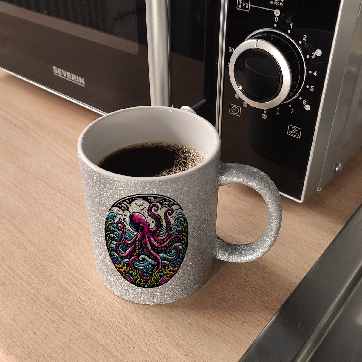 Oktopus Kaffeebecher