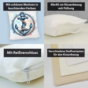Anker mit Seil Kissen