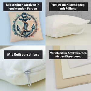 Anker mit Seil Kissen