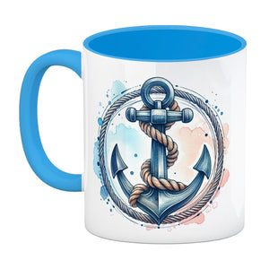 Anker mit Seil Kaffeebecher