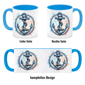 Anker mit Seil Kaffeebecher