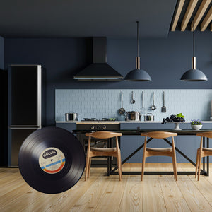 Schallplatte Retro Magnet rund