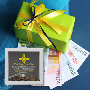 Sprüche 13,11 Bibelvers Spardose zur Konfirmation