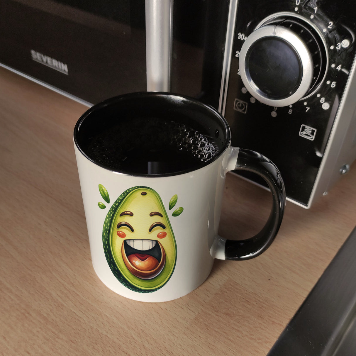 Lachende Avocado Kaffeebecher