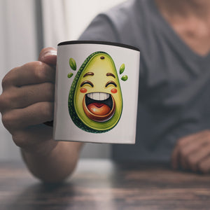 Lachende Avocado Kaffeebecher
