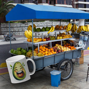 Lachende Avocado Kaffeebecher