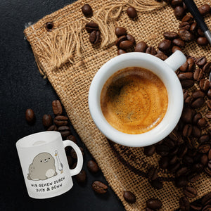 Jelly & Friends Robbe und Möwe Freundschaft Kaffeebecher mit Spruch