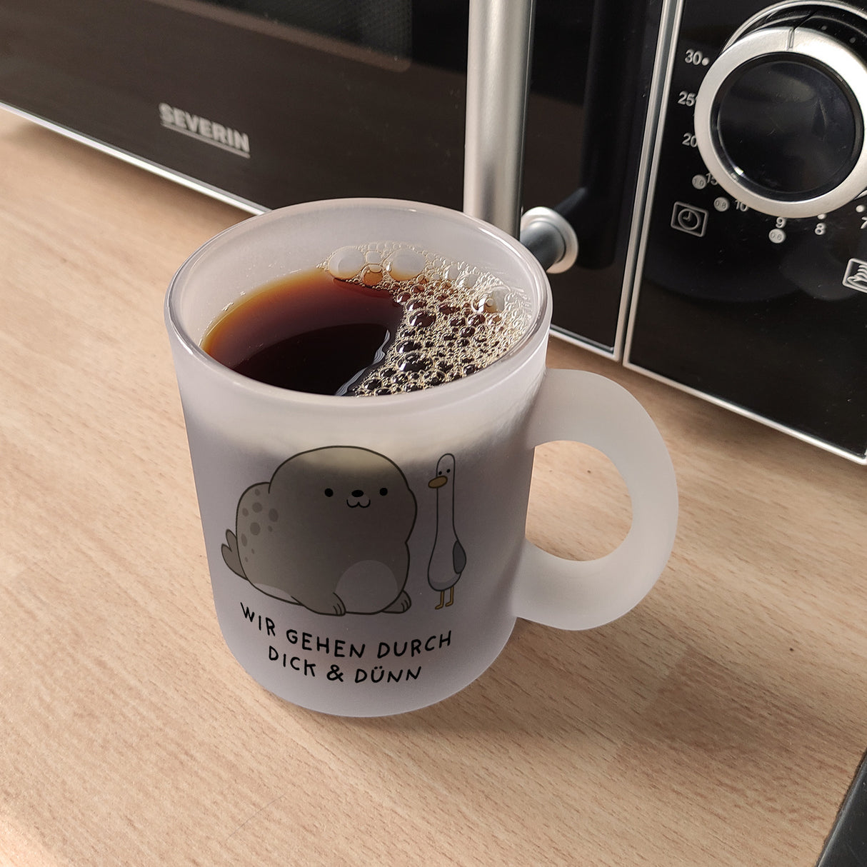 Jelly & Friends Robbe und Möwe Freundschaft Kaffeebecher mit Spruch