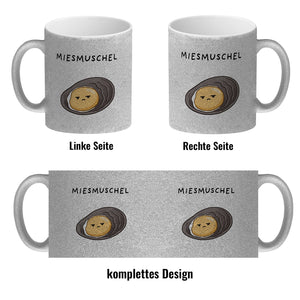 Jelly & Friends Muschel Kaffeebecher mit Spruch Miesmuschel