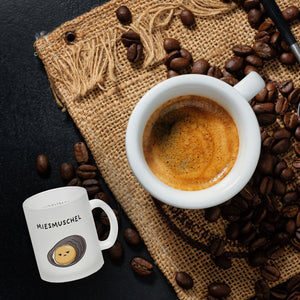 Jelly & Friends Muschel Kaffeebecher mit Spruch Miesmuschel